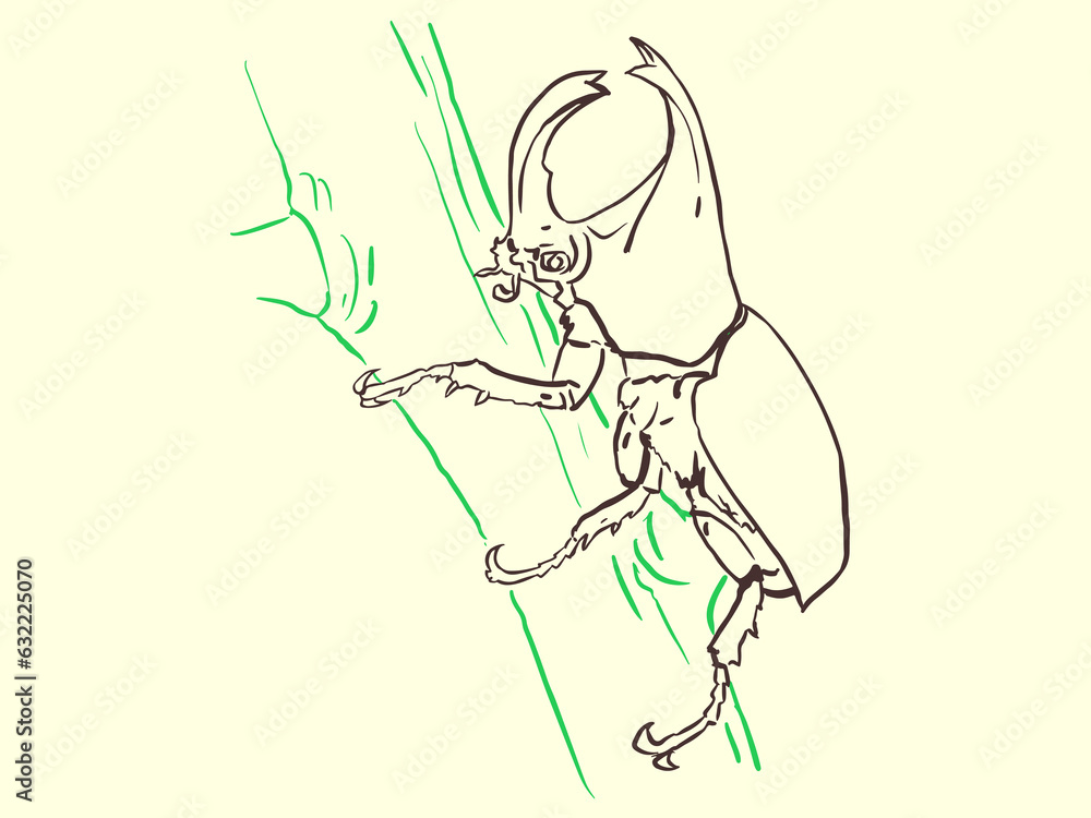 a bug climbing vector for illustration decoration card a bug climbing vector for illustration decoration card