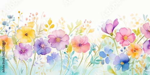 Enchanting Watercolor Florals for Your Creative Journey Generative AI Images