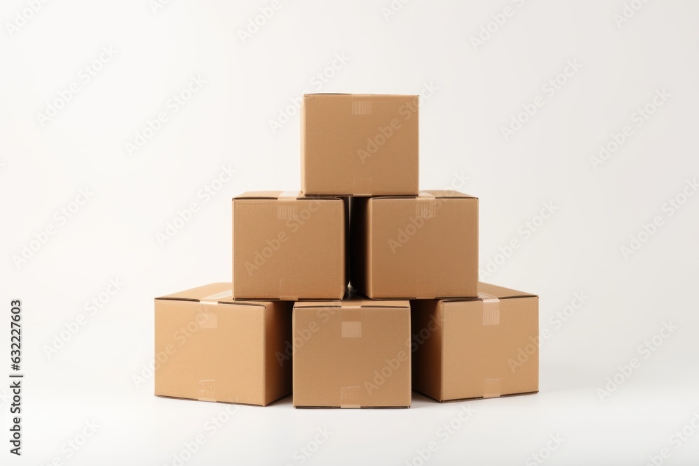 Stack of Cardboard Boxes. Storage Boxes, cardboard containers. Stack of Cardboard Boxes. Storage Boxes, cardboard containers.