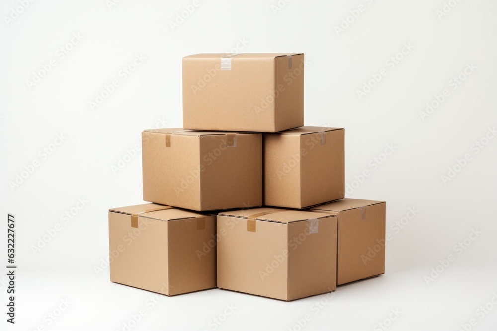 Stack of Cardboard Boxes. Storage Boxes, cardboard containers. Stack of Cardboard Boxes. Storage Boxes, cardboard containers.