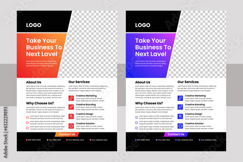 Corporate business flyer template design, modern business flyer template, abstract business flyer and creative design, marketing, business proposal flyer. Vector template in A4 size.
 

