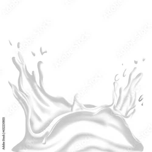 milk splash isolated illustration good for beverage promotion
