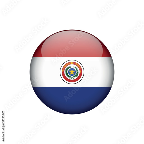 Paraguay Flag Circle Button Vector Template Free Download Paraguay Flag Circle Button Vector Template - GFXLoad