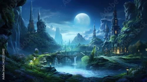 Amazing Fantasy Landscape Game Art