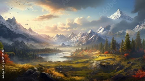 Amazing Fantasy Landscape Game Art © Damian Sobczyk