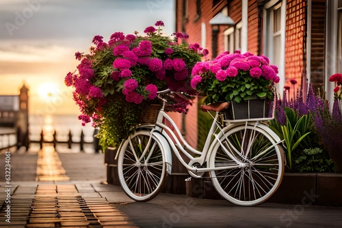 bicycle and flowers