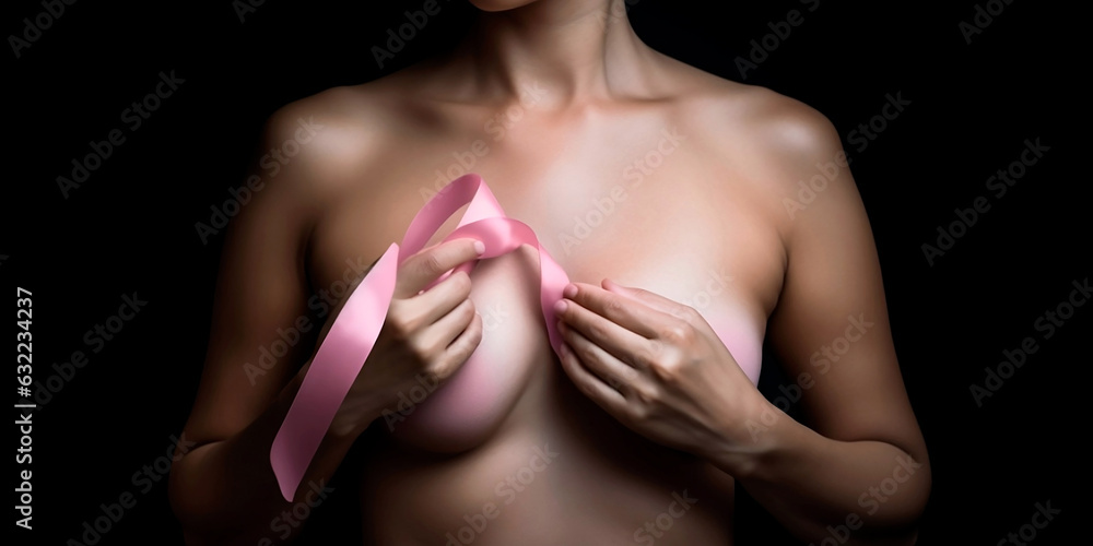 Breast cancer prevention campaign - obrazy, fototapety, plakaty 