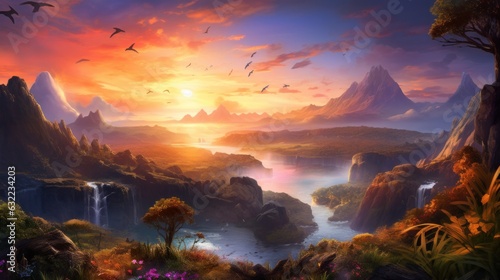 Amazing Fantasy Landscape Game Art