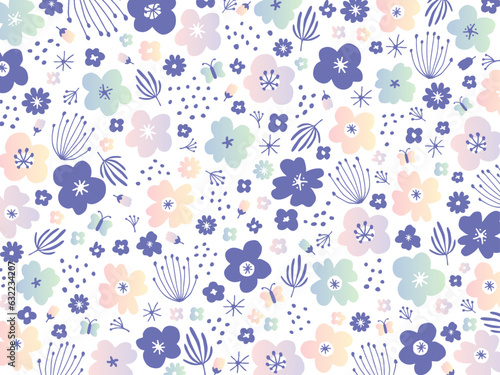 フラワーのシームレス背景