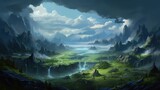 Amazing Fantasy Landscape Game Art