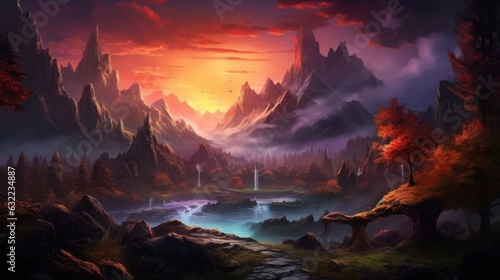 Amazing Fantasy Landscape Game Art