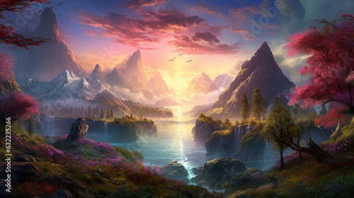 Amazing Fantasy Landscape Game Art