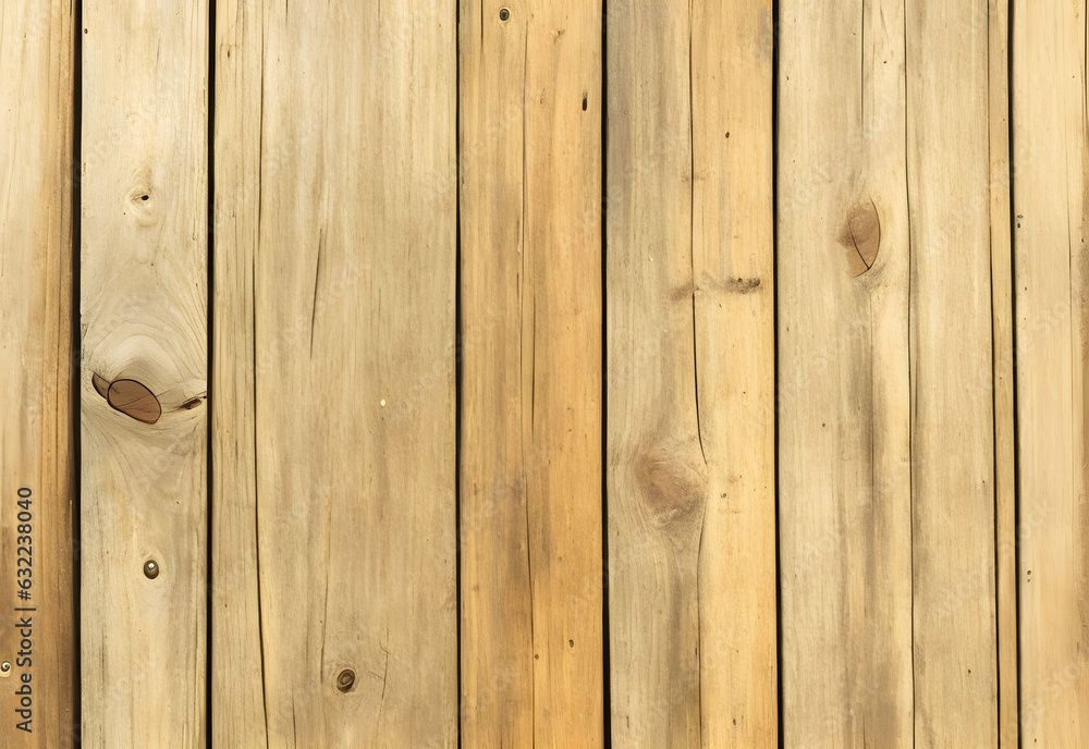 Naklejka premium Rustic Wood Textures Old Boards' Patina on a Vertical or Horizontal Retro Plank Background Generative AI