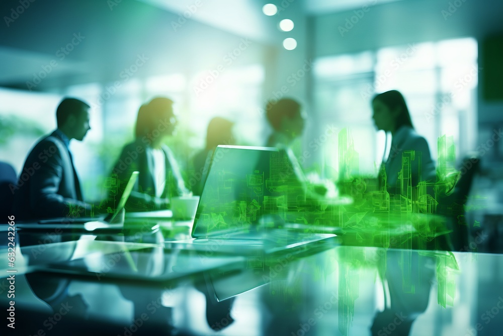 business-people-meeting-at-table-abstract-blurred-office-interior
