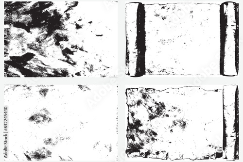 Set of old dirty witch book empty page scrolls. Bewitched grunge grimoire weathered pages set. Blank witchcraft or magic book pages. Burnt witchcraft weathered scrolls manuscript or spells.