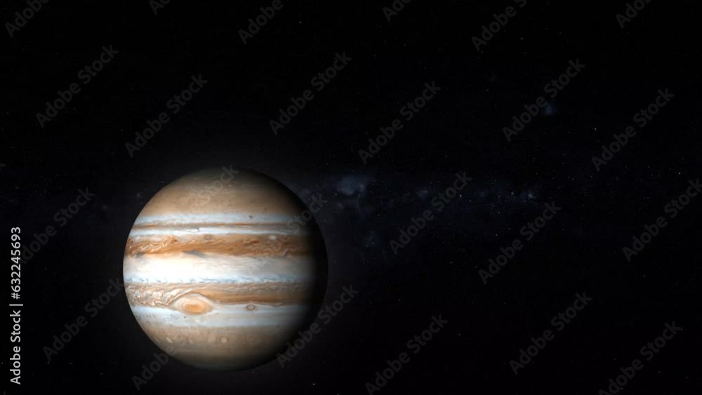 Planet Jupiter. Elements of this video furnished by NASA. Giant Jupiter in space with it's moons Planet Jupiter. Elements of this video furnished by NASA. Giant Jupiter in space with it's moons