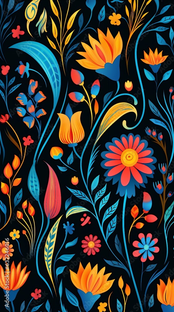 seamless pattern with flowers seamless pattern with flowers