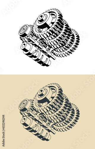 Transmission gearbox