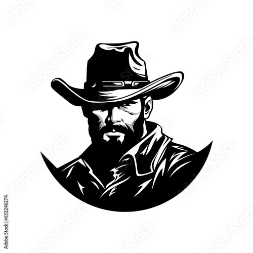 cowboy logo vector