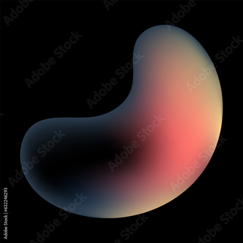 unique graded oblong object for design