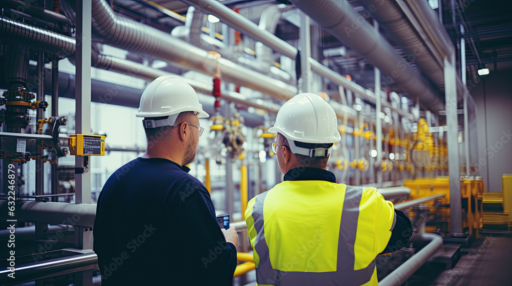 engineers inspecting at the factory engineers inspecting at the factory