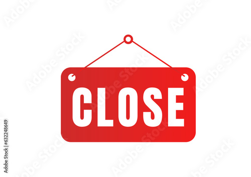 Cose stamp. close square grunge sign. label