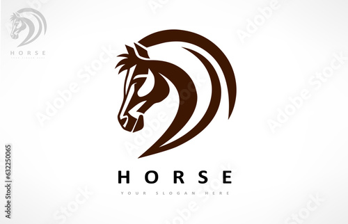 Horse logo vector. Animal vector design.