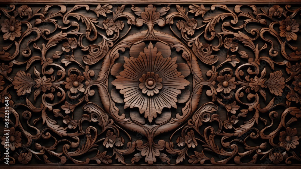 Obraz premium Oriental wooden texture background.