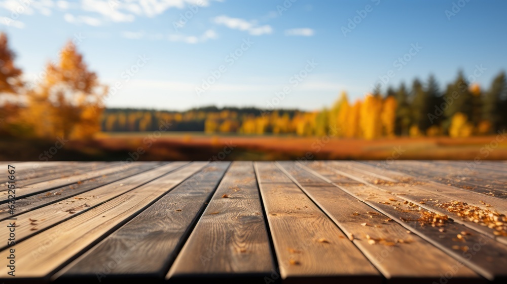 Minimalist White Wooden Table with Blurred Background AI Generated Minimalist White Wooden Table with Blurred Background AI Generated