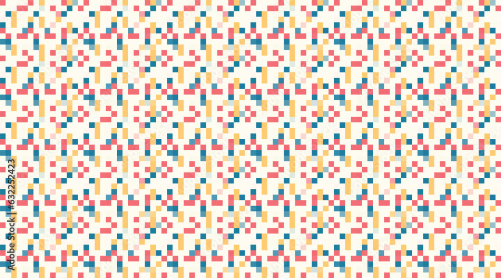 Pixelated Colorful Vibrant Geometric grid modern abstract pixel Noise Vector texture, Tile seamless pattern background Pixelated Colorful Vibrant Geometric grid modern abstract pixel Noise Vector texture, Tile seamless pattern background