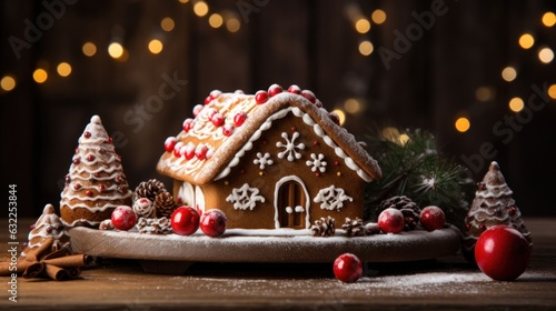 Delicious Christmas Food Banner AI Generated