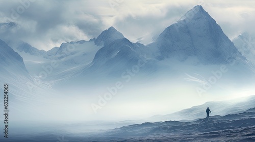 Cuillin Hills concealed in mist photo