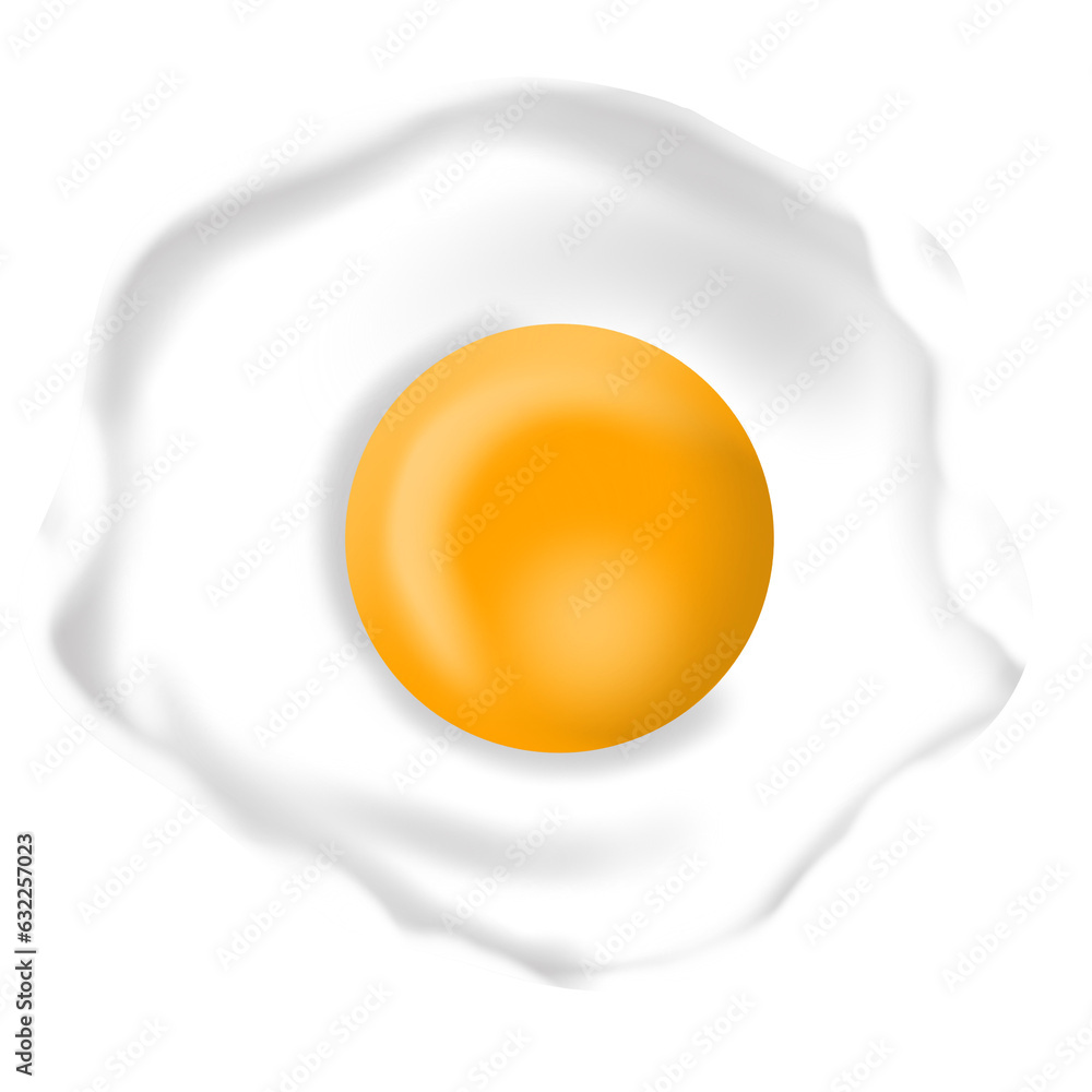 Food illustration fried egg dish Food illustration fried egg dish