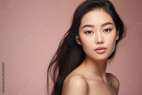 Asian beauty portrait. AI generated