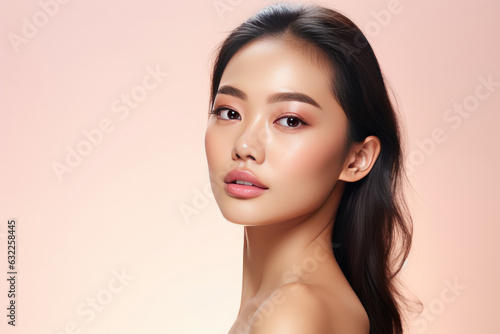 Asian beauty portrait. AI generated