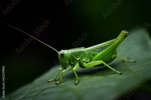 a grasshopper on a leaf © imur
