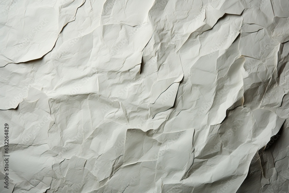 Fototapeta premium Texture de papier kraft recyclé blanc comme arrière-plan. Carton de texture de papier gris, ia