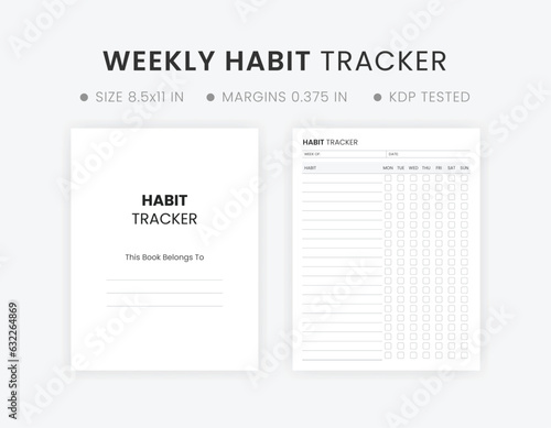 Weekly habit tracker printable