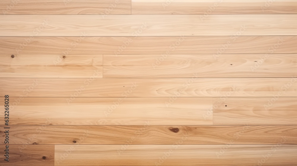 Natural Sunlit Clear Wood Floor Texture AI Generated