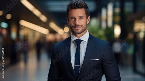 Successful businessman in formal attire AI Generated