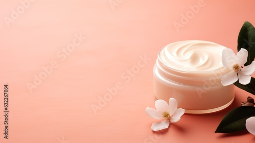 Elegant Cosmetic Cream in a Jar AI Generated