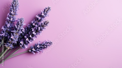 Top View of a Beautiful Lavender Flower AI Generated