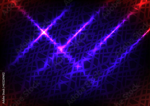 Purple neon light line digital technology abstract presentation background