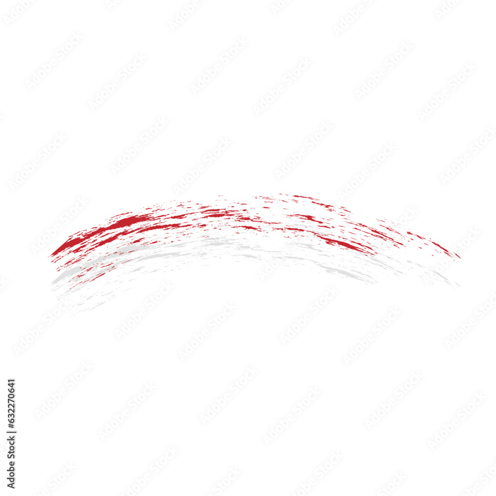 Indonesian Flag with Brush paint texture Indonesian Flag with Brush paint texture