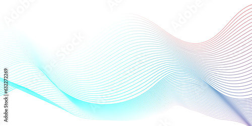 Abstract blue wave background Seamless blue wave technology  Vector wave lines flowing dynamic colorful blue isolated on white background for concept technology  digital  communication  science  music