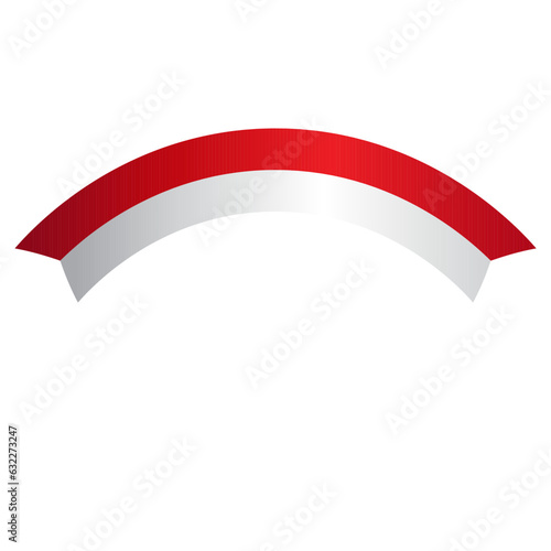 Indonesia flag festive vector illustration