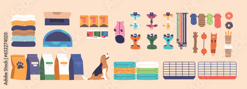 Comprehensive Pet Store Equipment Set Includes Pet Food, Grooming Tools, Kennels, And Toys. Perfect For Pet Stores