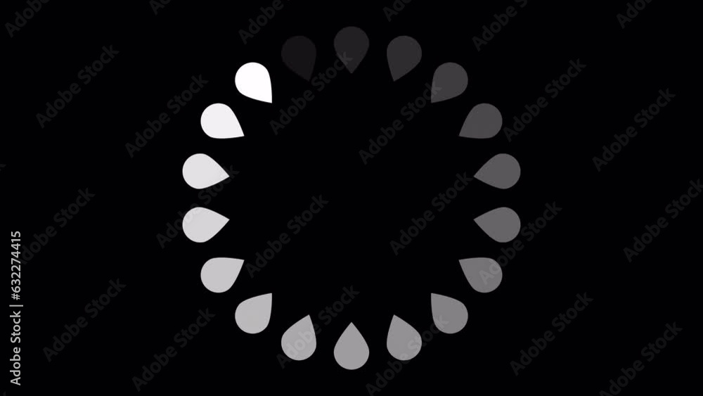 Loading Circle, Video. Loading Animation Icon on Transparent Background ...