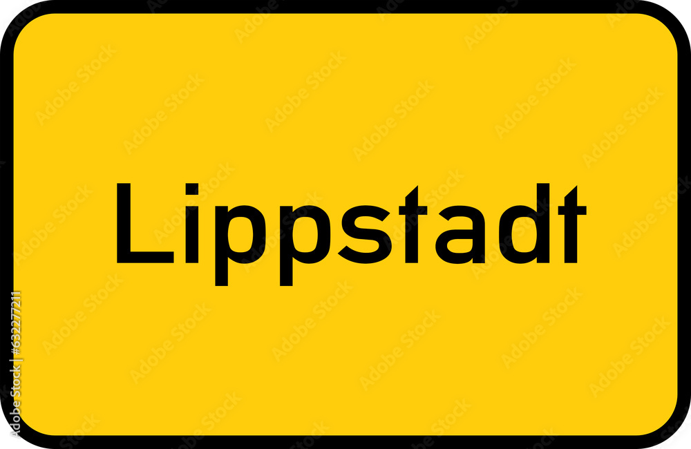 City sign of Lippstadt - Ortsschild von Lippstadt City sign of Lippstadt - Ortsschild von Lippstadt