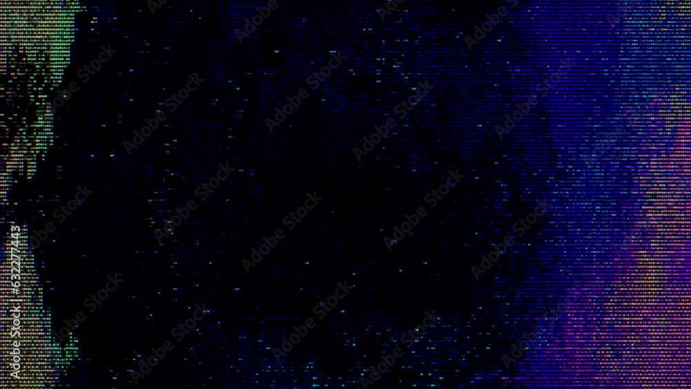 Vídeo do Stock: Glitch noise static television VFX. Visual video ...